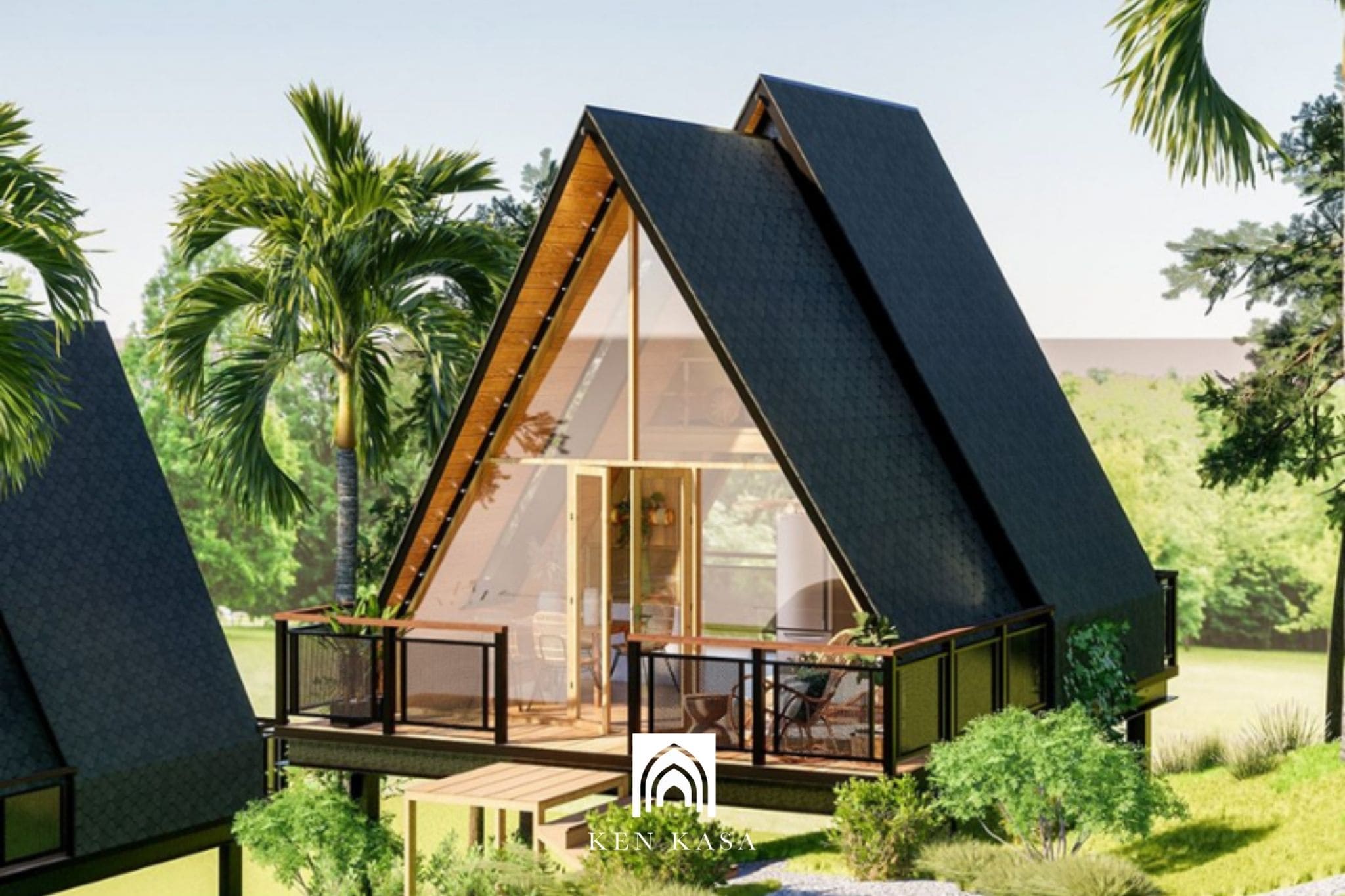 Mẫu thiết kế bungalow nh&agrave; gỗ